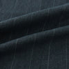 View 7 of product A pair of Forest Green Striped Edmund trousers by Turnbull & Asser, featuring a button and zip closure, belt loops, and a tailored straight-leg fit, shown against a plain white background.