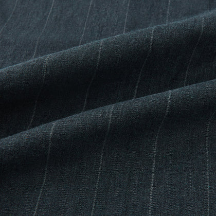 Forest Green Striped Edmund trousers Image 6