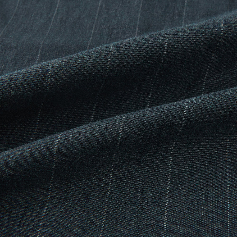 Forest Green Striped Edmund trousers