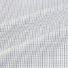 View 6 of product A tailored-fit Turnbull & Asser Mayfair Shirt in midnight blue with a grid check pattern, spread collar, and buttoned cuffs, crafted from premium Italian cotton and laid flat on a white background.