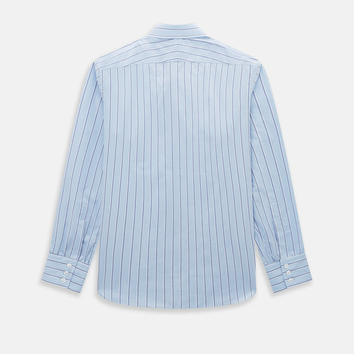 Blue and Navy Multi-Stripe Westminster Shirt Image 2