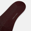 View 3 of product The Turnbull & Asser Burgundy Motif Mid-Length Socks, crafted from mercerised Egyptian cotton and featuring small white polka dots, are shown side by side on a plain white background.