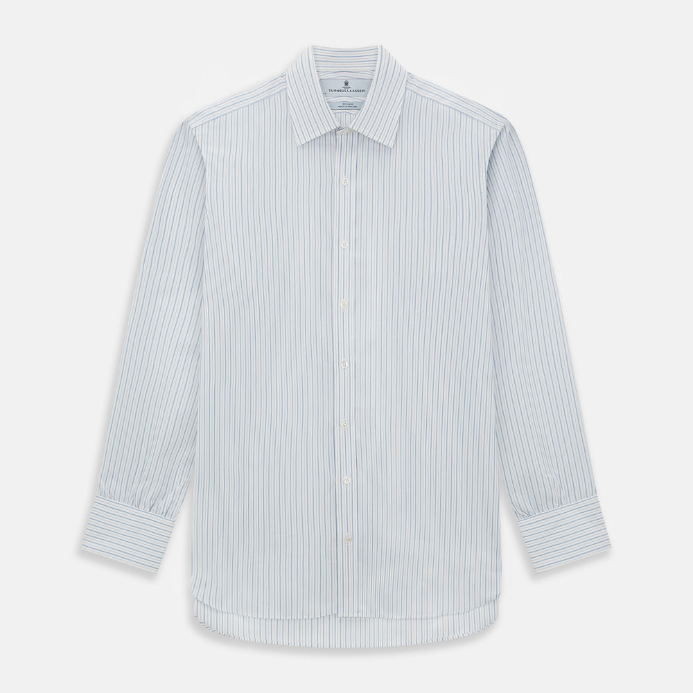 Sky Blue Combination Stripe Mayfair Shirt