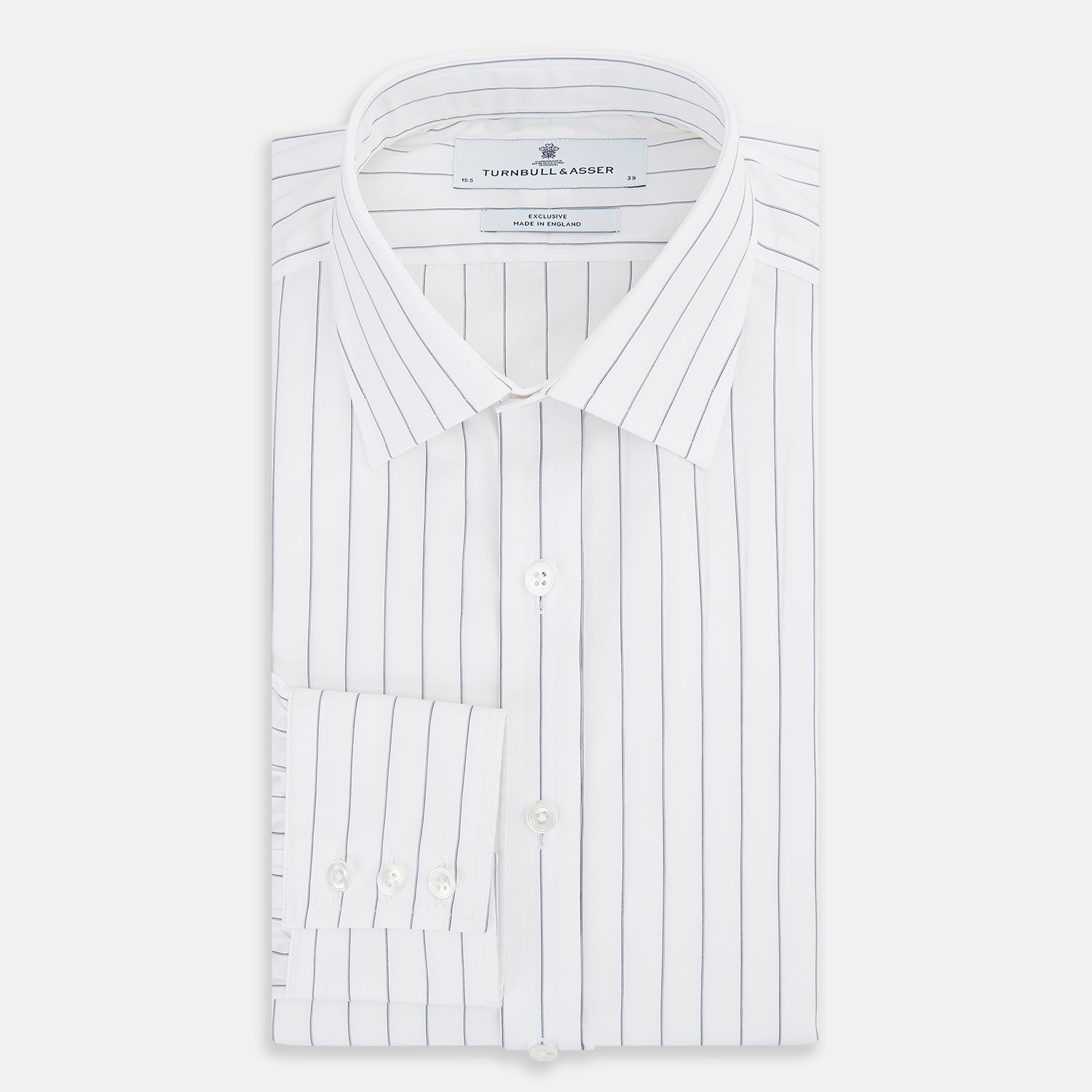 Image 5 of product Navy Hairline Multi Stripe Mayfair Shirt
