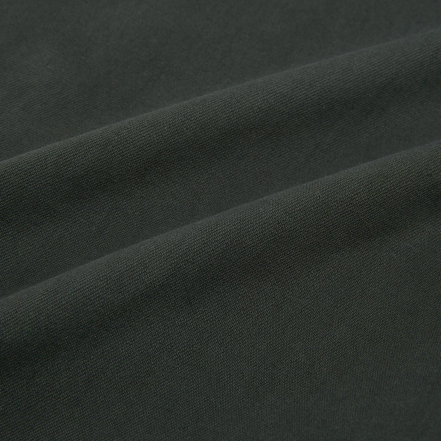 View 15 of product The Forest Green Henry B Trousers by Turnbull & Asser feature a minimalist straight-leg design in a wool/cashmere blend with belt loops and button closure, shown against a plain white background.