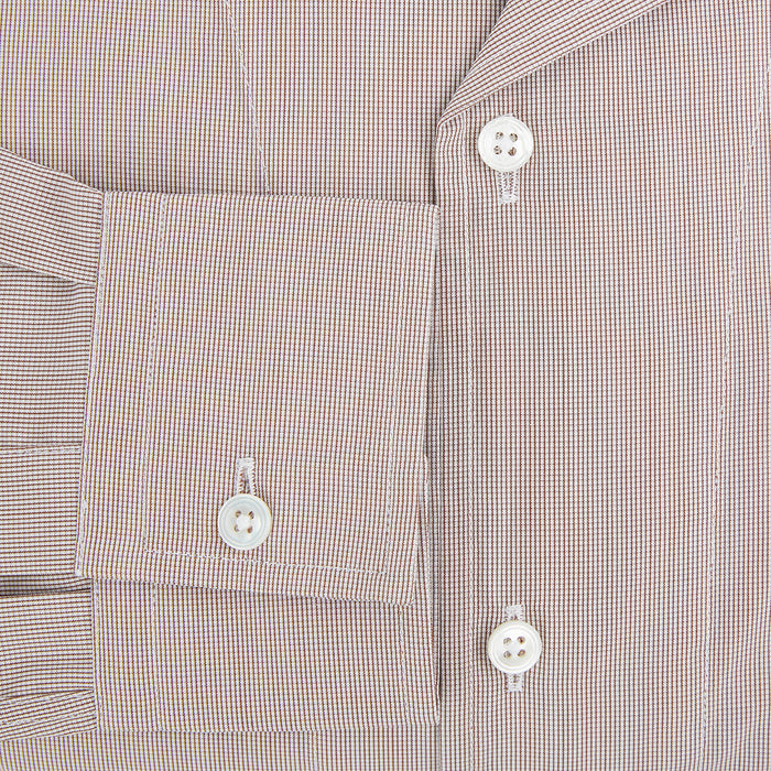 Brown Micro Check Quarzo Nightshirt Image 3