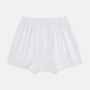 View 2 of product The Plain White Godfrey Boxer Shorts by Turnbull & Asser are crafted from premium Italian cotton with an elastic waistband, shown flat on a white background.