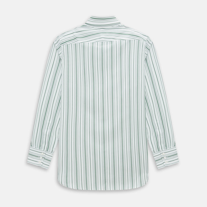 SAGE GREEN MULTI STRIPE WESTMINSTER SHIRT Image 2