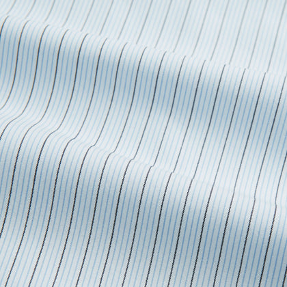 Hand Rolled Blue Multi Stripe Handkerchief Image 3