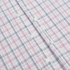 View 7 of product The Purple and Blue Multi Check Westminster Shirt by Turnbull & Asser features a refined plaid pattern, long sleeves, and button-up design—displayed flat to showcase hallmark British craftsmanship.