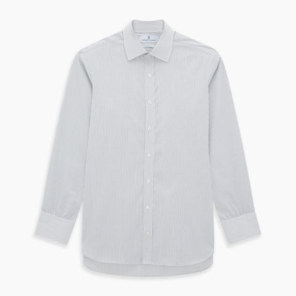 Forest Melange and Red Graph Check Mayfair Shirt Image 6
