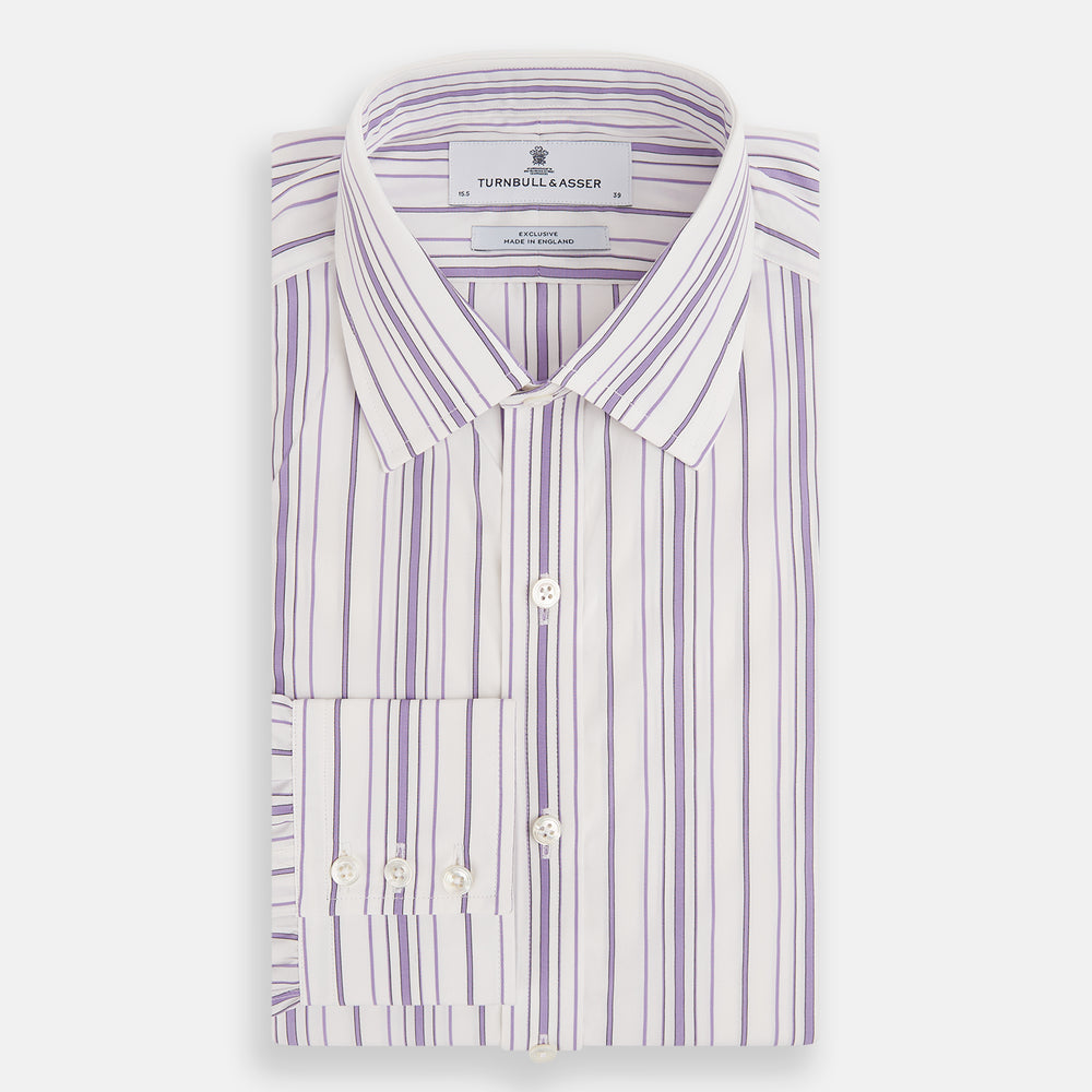 Purple Multi Stripe Mayfair Shirt