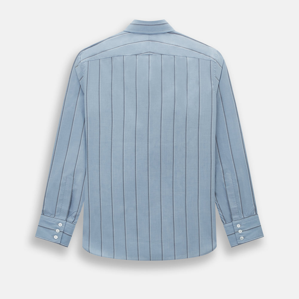 Steel Blue Track Stripe Westminster Shirt