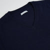 Navy Fine Merino V-Neck Jumper