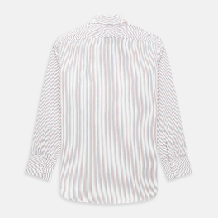 Red and Blue Ticking Stripe Westminster Shirt Image 2