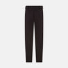 View 1 of product The Brown Henry B Trousers by Turnbull & Asser are straight-leg trousers made from premium Italian cotton, with belt loops, front button and zipper closure, shown against a plain white background.