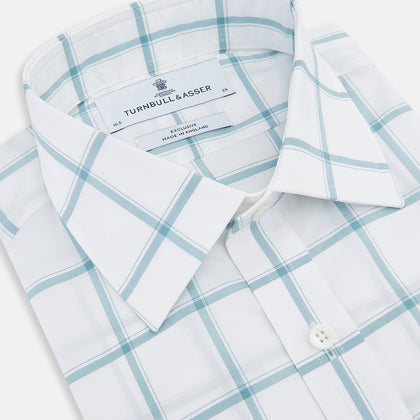 Sage Grid Check Mayfair Shirt