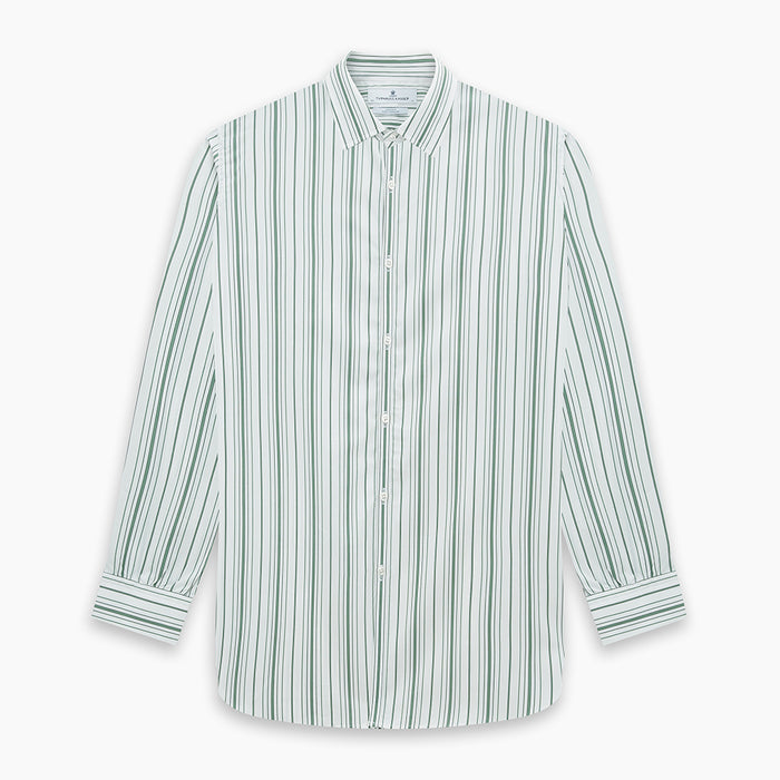 SAGE GREEN MULTI STRIPE WESTMINSTER SHIRT Image 8