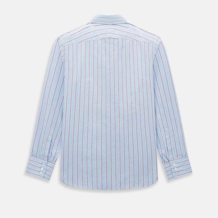 Blue and Burgundy Multi-Stripe Westminster Shirt Image 2
