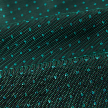 Blue and Forest Green Micro Dot Silk Cravat Image 3