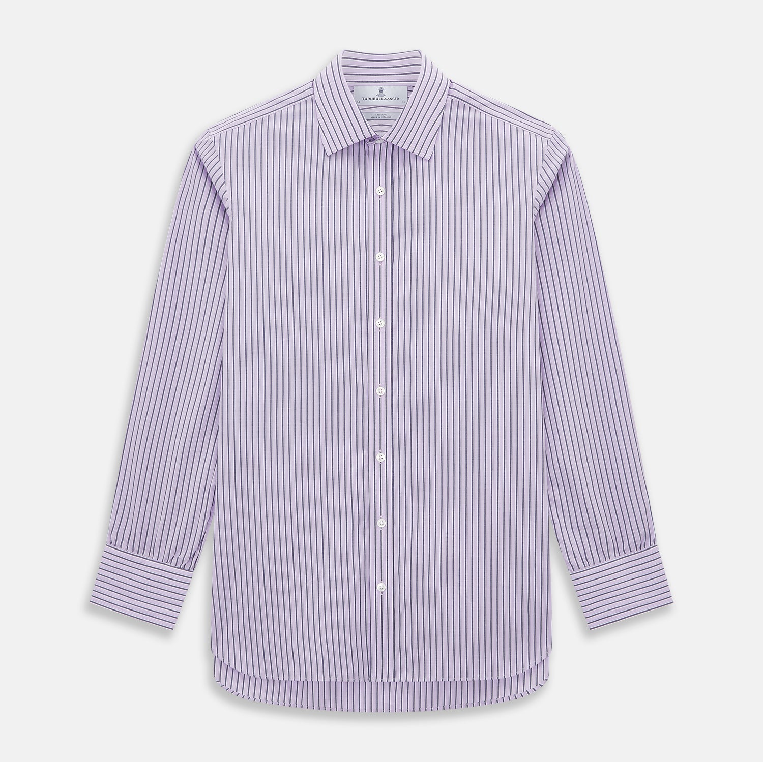 Image 1 of product Lilac Ticking Stripe Mayfair Shirt