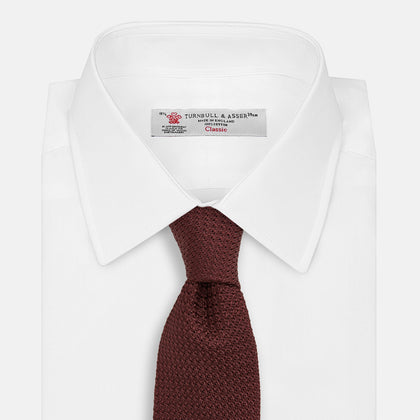 Ruby Red Knitted Tie