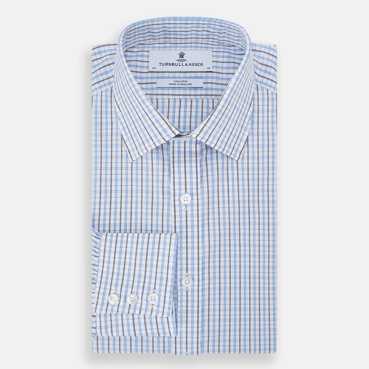 Navy and Blue Multi Check Mayfair Shirt