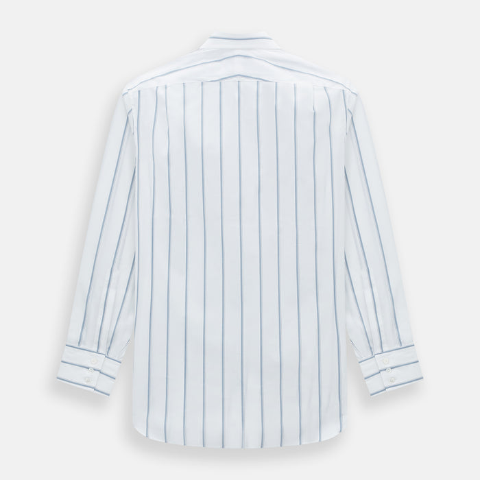 Steel Grey Track Stripe Mayfair Shirt Image 2