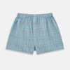 Pale Blue And Green  Multi Check Godfrey Boxer Shorts