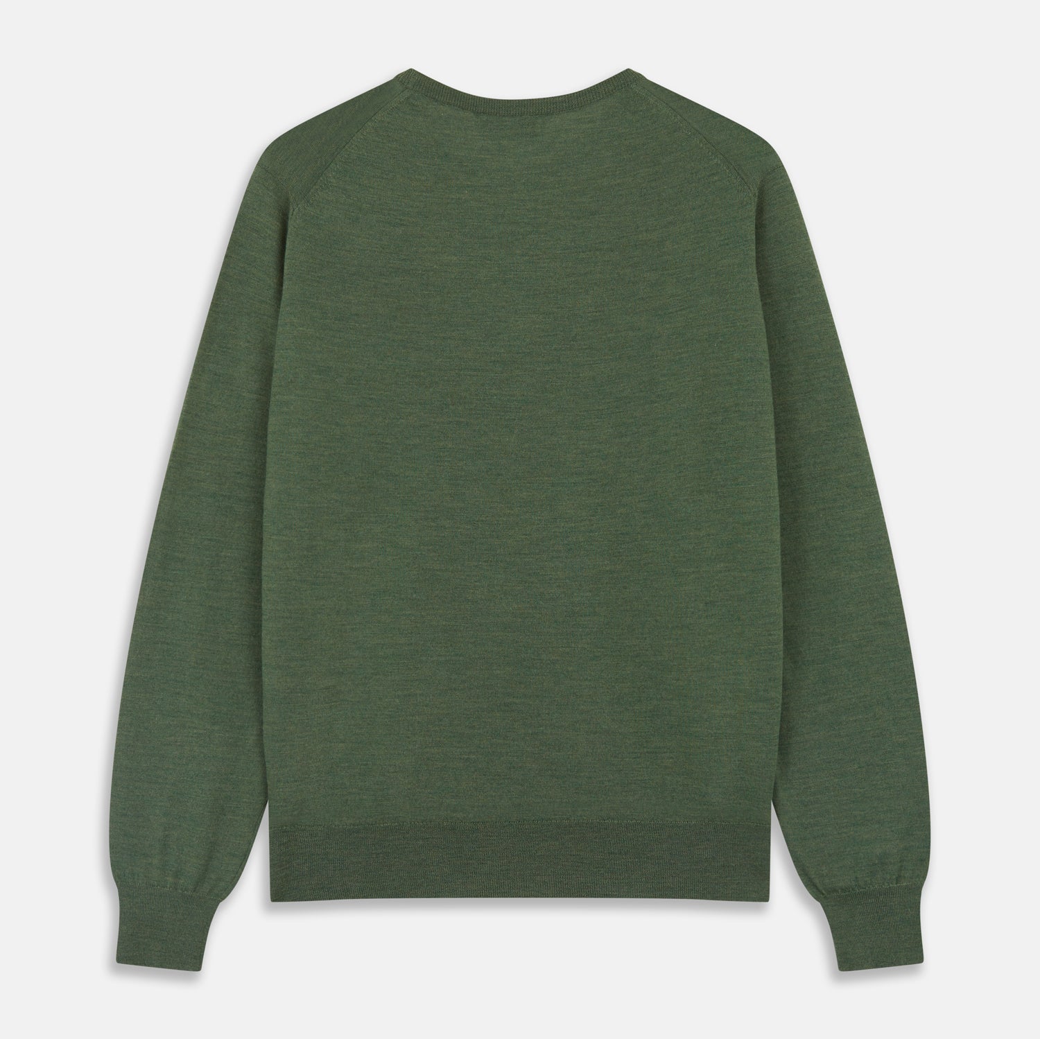 Image 5 of product Bottle Green Merino Kingston Crew Neck Jumper