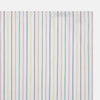 View 2 of product Turnbull & Asser’s Rainbow Double Pinstripe Hand-Rolled Handkerchief features a white square design with slim red, blue, green, and yellow stripes and refined hand-rolled edges.