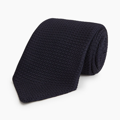 Midnight Blue Knitted Tie Image 4