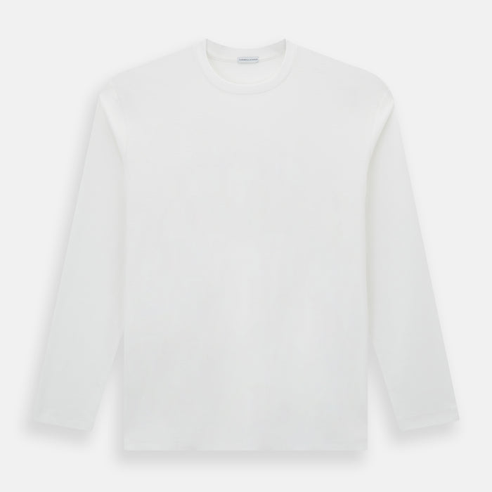 White Long-Sleeve T-shirt Image 7