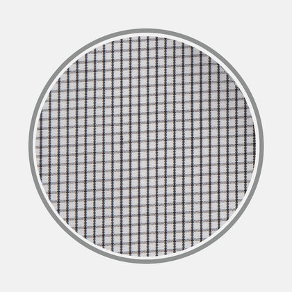 Black Fine Check Cotton Fabric