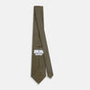 View 4 of product The Turnbull & Asser Yellow and Navy Diamond Silk Tie, with a refined yellow and light blue grid pattern, is elegantly rolled up on a plain white background.
