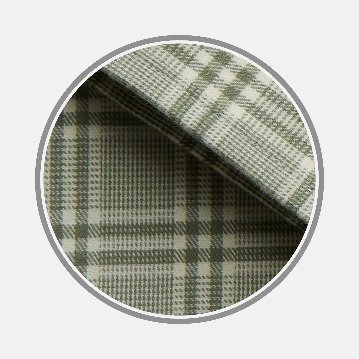 Green Check Cotton Fabric