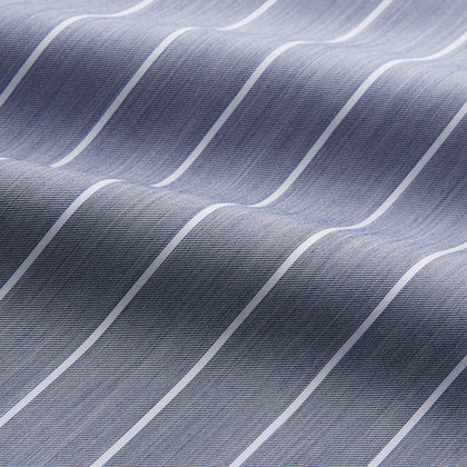 Pale Blue and White Pinstripe Cotton Blend Sussex Nightshirt