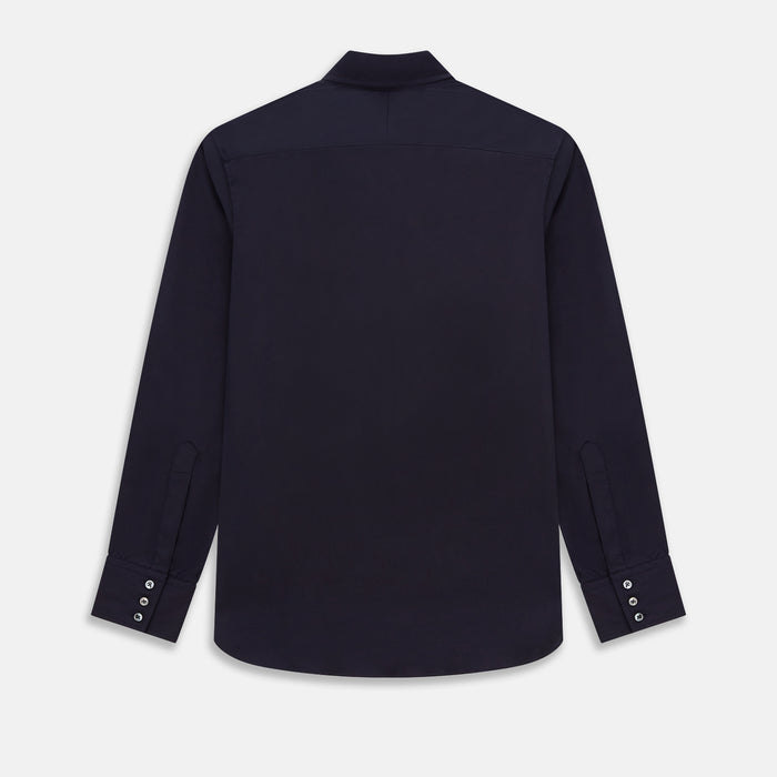 Navy Twill Windsor Shirt Image 2