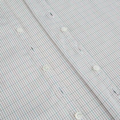 BURGUNDY AND GREEN DOUBLE GRID CHECK WESTMINSTER SHIRT Image 6