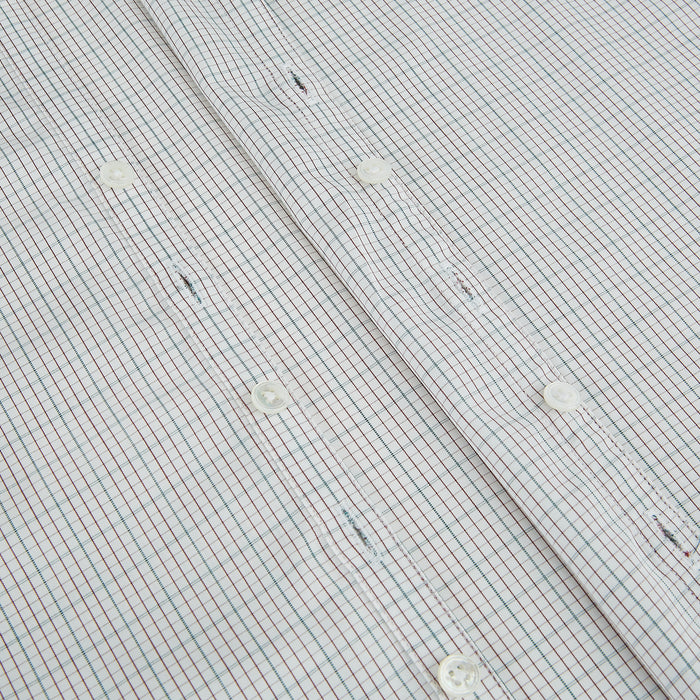 BURGUNDY AND GREEN DOUBLE GRID CHECK WESTMINSTER SHIRT Image 6