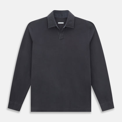 Charcoal Rugby Polo Shirt