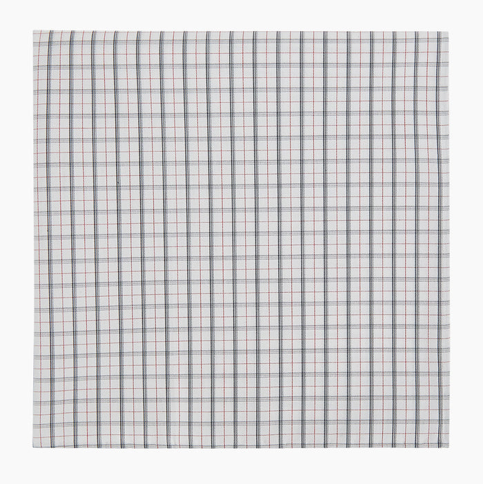 Red Multi Graph Check Hand-Rolled Handkerchief Image 3