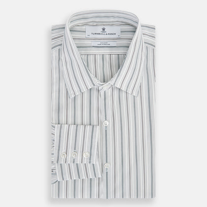 Forest Green Multi Stripe Westminster Shirt Image 4