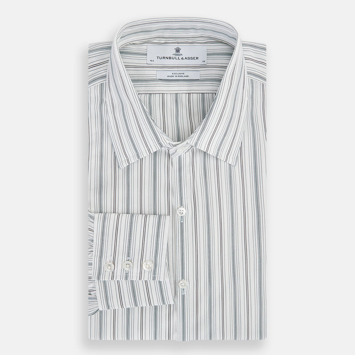 Forest Green Multi Stripe Westminster Shirt Image 4