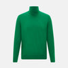 Hunter Green Fine Merino High Neck Jumper