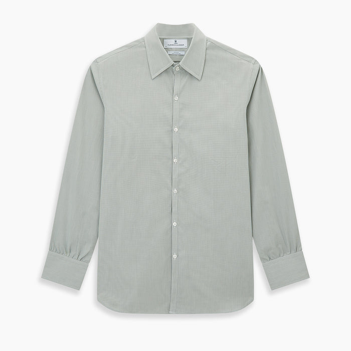 Dark Green Micro Graph Check Westminster Shirt Image 8