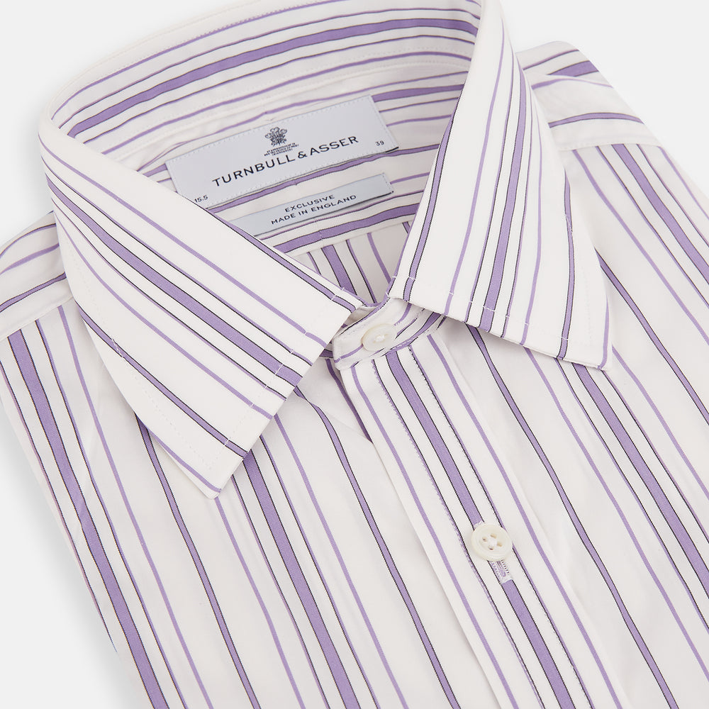 Purple Multi Stripe Mayfair Shirt