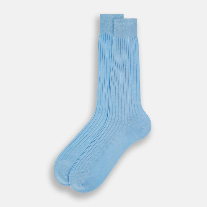 Pale Blue Mid-Length Socks Image 1