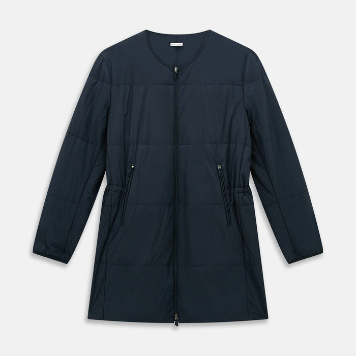 Navy John Arthur Trench Coat Image 6