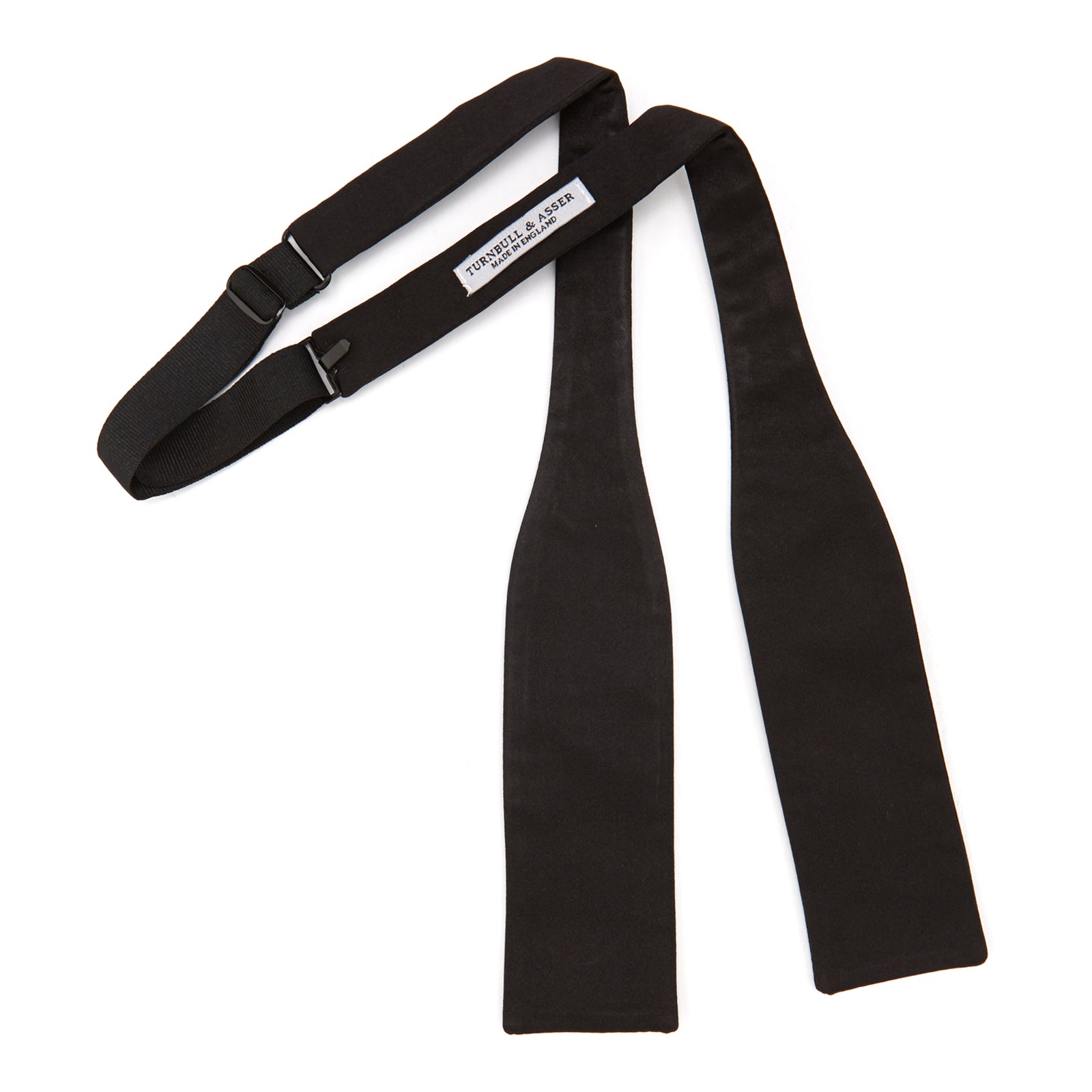 Image 3 of product Black Batwing Satin Bow Tie